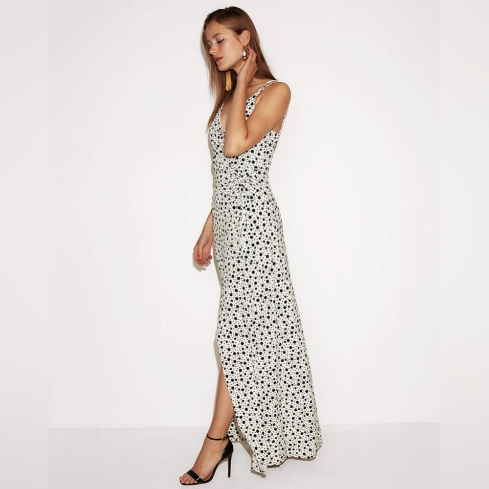 NWT Express Maxi Wrap Dress Polkadot Pattern